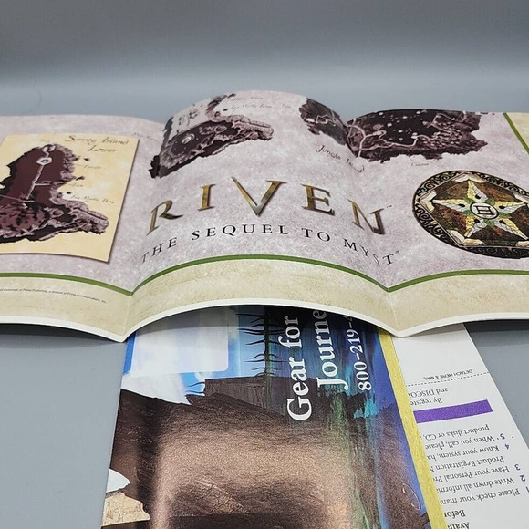 Riven The Sequel to Myst PC CD-ROM 1997 Windows 95 / MAC 5-Disc Set & Manual - Picture 8 of 8